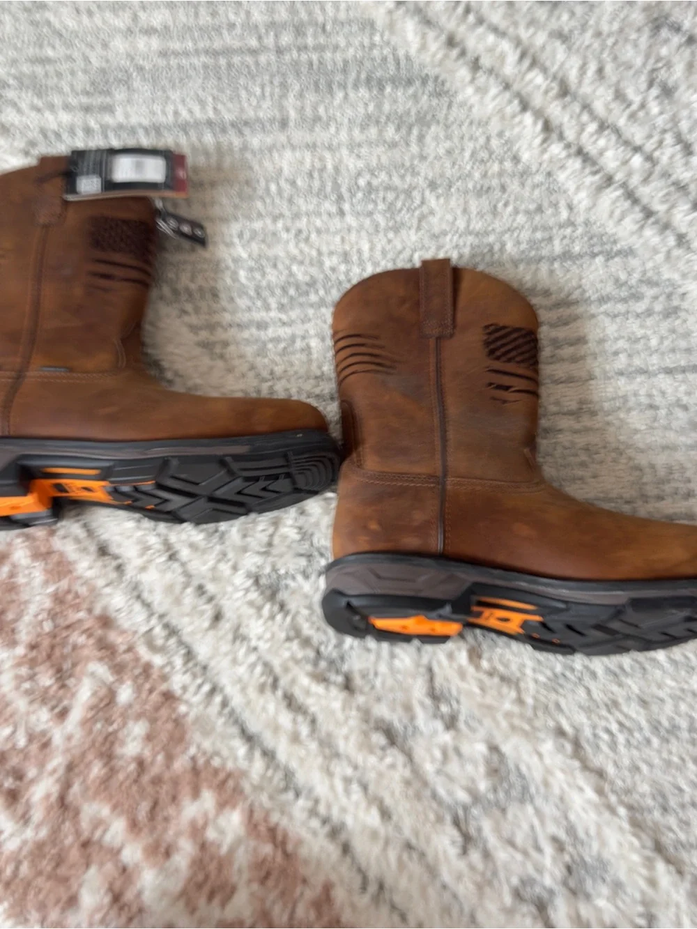 NWT - Ariat Men’s Brown Pull-On Work Boot with Carbon Toe